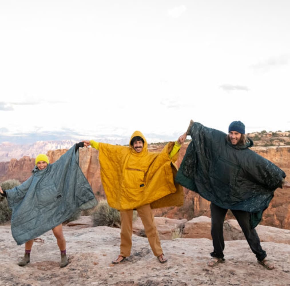 Honcho Poncho Print Blue, view: 6