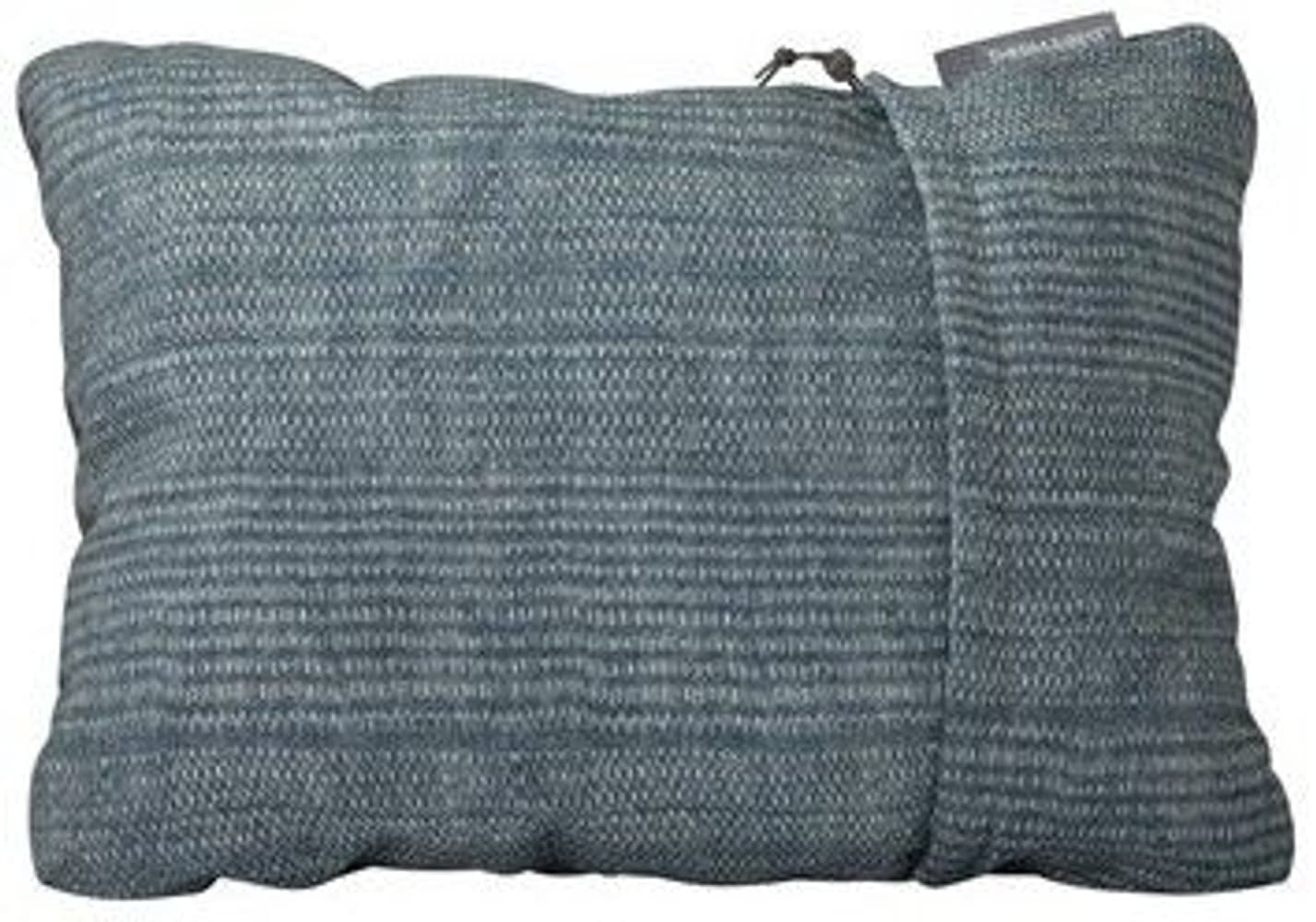 Compressible Pillow L Blue Woven Dot, view: 0