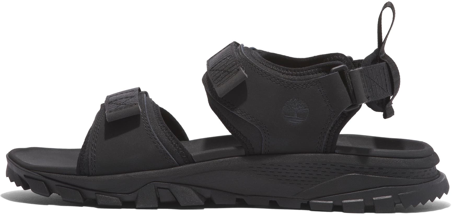Womens Lincoln Peak 2 Strap Sandal Blk Leather, view: 1