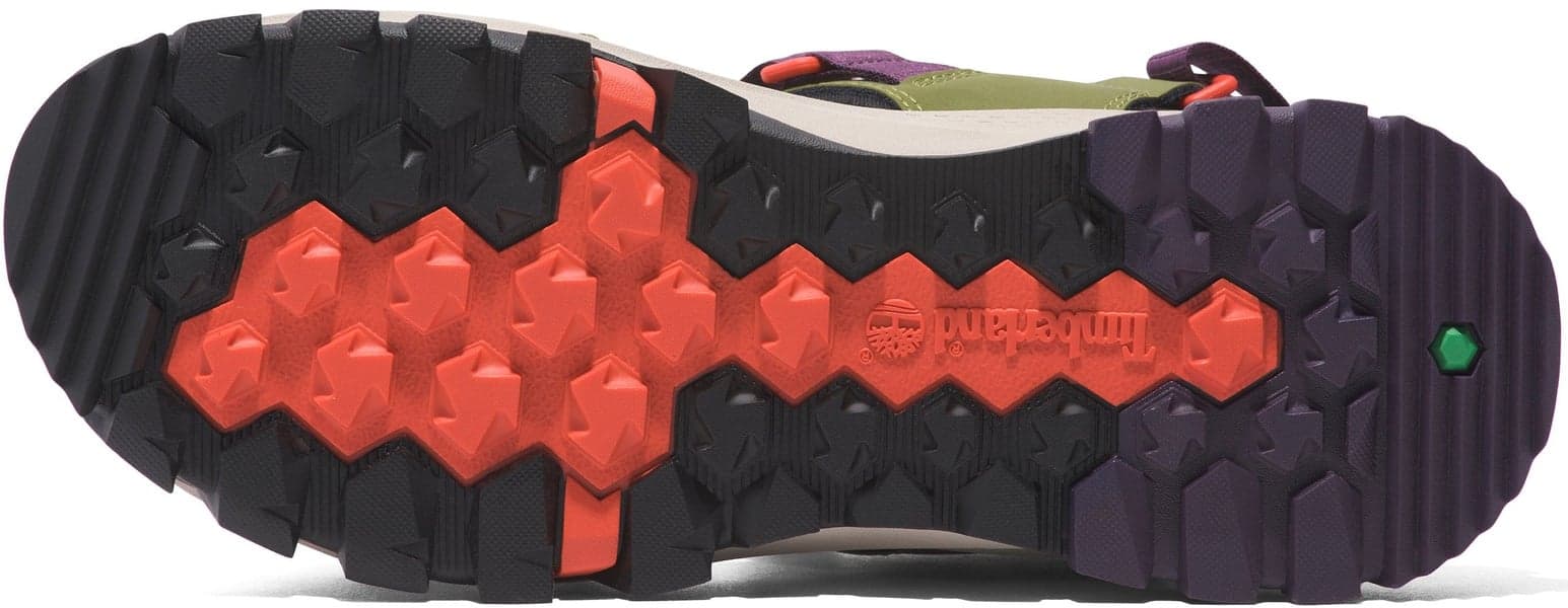 Womens Lincoln Peak 2 Strap Sandal Md Grn Leather, view: 4