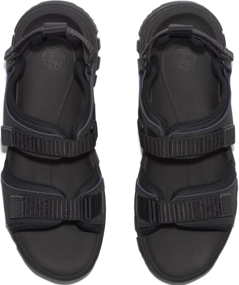 Womens Lincoln Peak 2 Strap Sandal Blk Leather, view: 5
