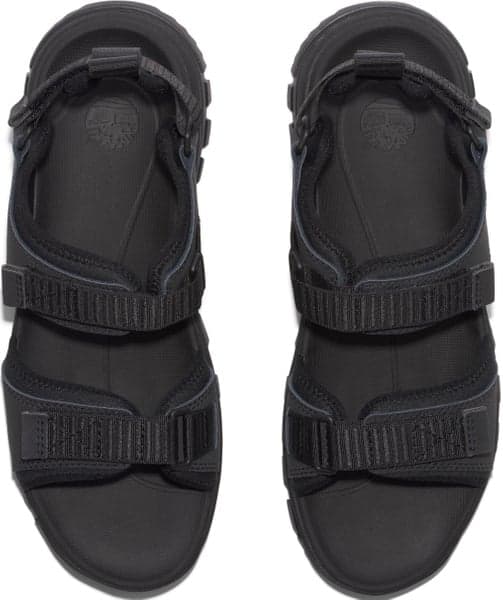 Womens Lincoln Peak 2 Strap Sandal Blk Leather, view: 5