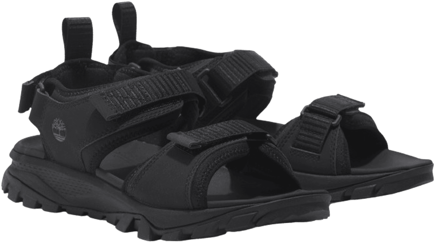 Womens Lincoln Peak 2 Strap Sandal Blk Leather, view: 2