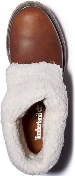 W's Authentics Teddy Fleece WP Fold-Down Dark Brown, view: 2