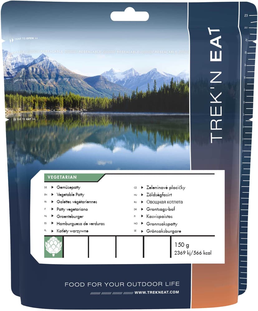 Trek 'N Eat Vegetable Burger Patty, view: 0