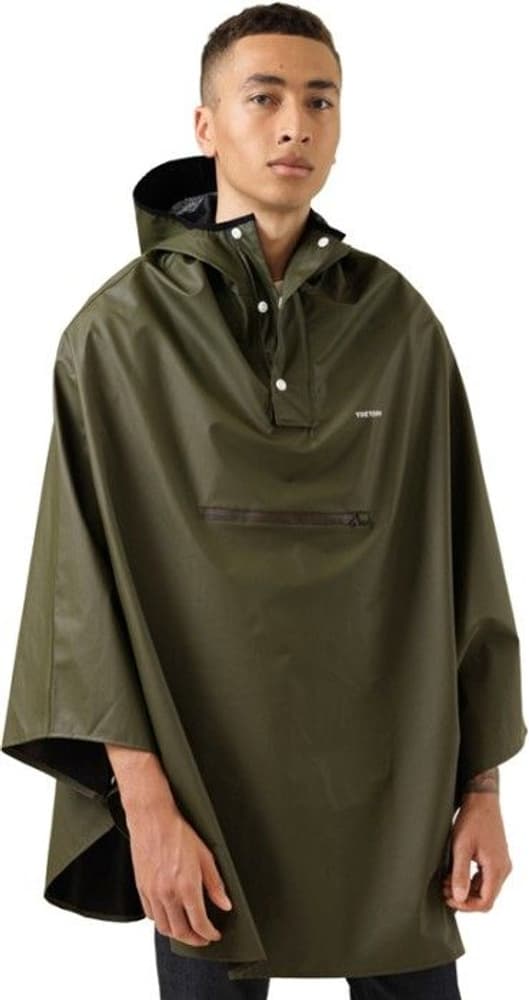 PU Light Rainponcho Forest Green, view: 2