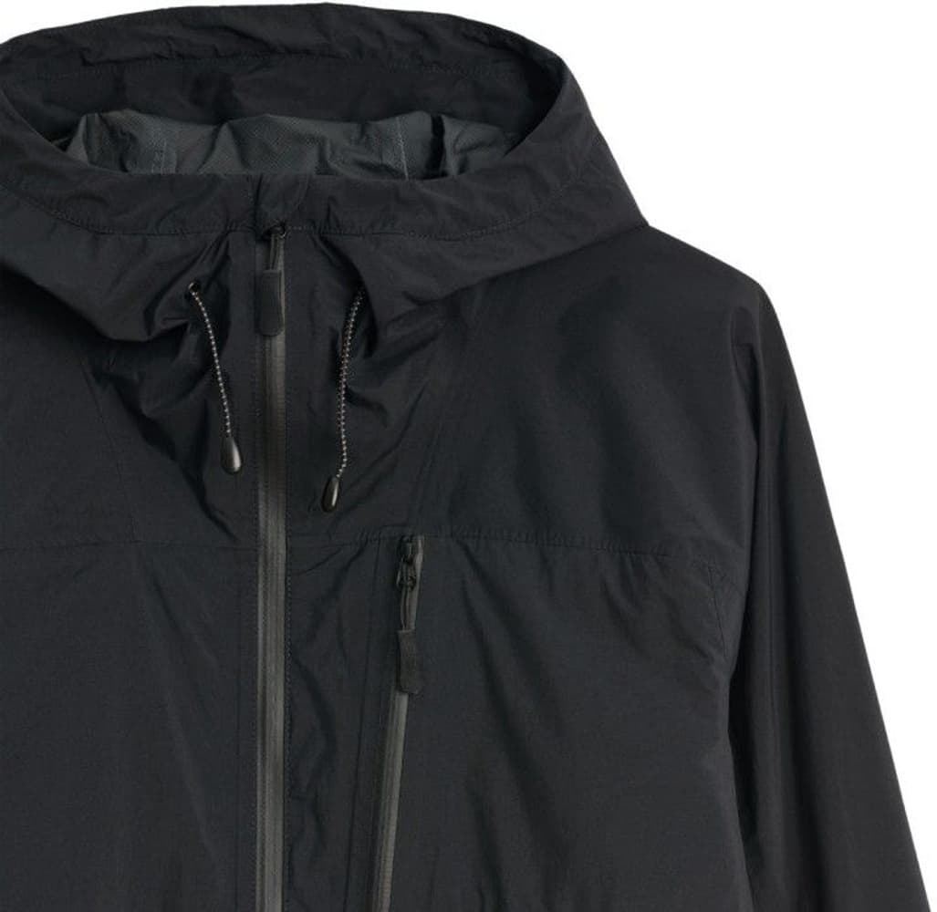 W's Light Rain Jacket Black, view: 2