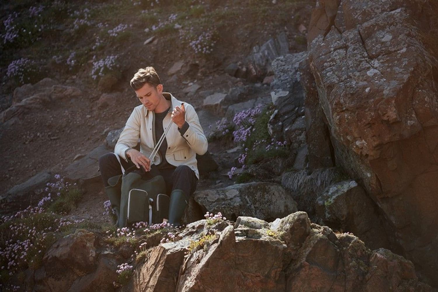 M's Sarek Shirt Jacket Sand, view: 2