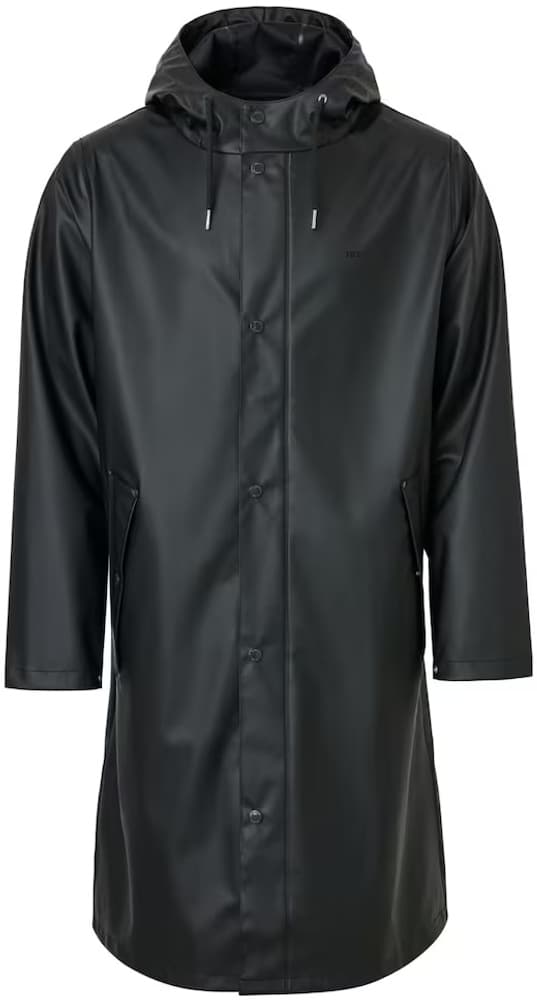 Wings Long Rain Jacket Jet Black, view: 0