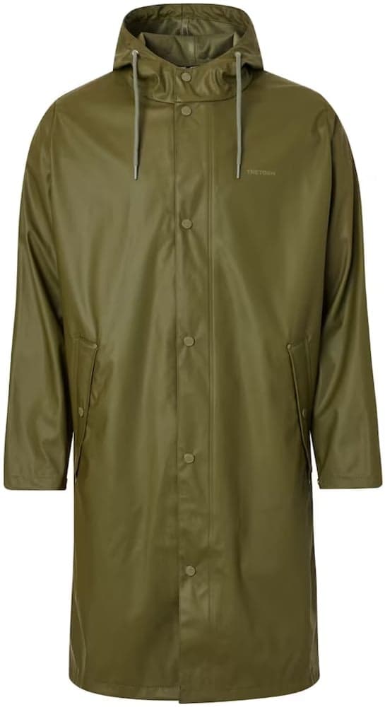 Wings Long Rain Jacket Olive Night, view: 0