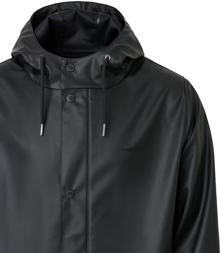 Wings Long Rain Jacket Jet Black, view: 2