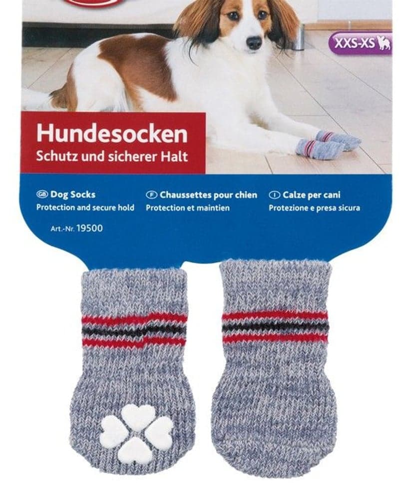 Hundsockor Non-Slip Grå S-M, view: 1