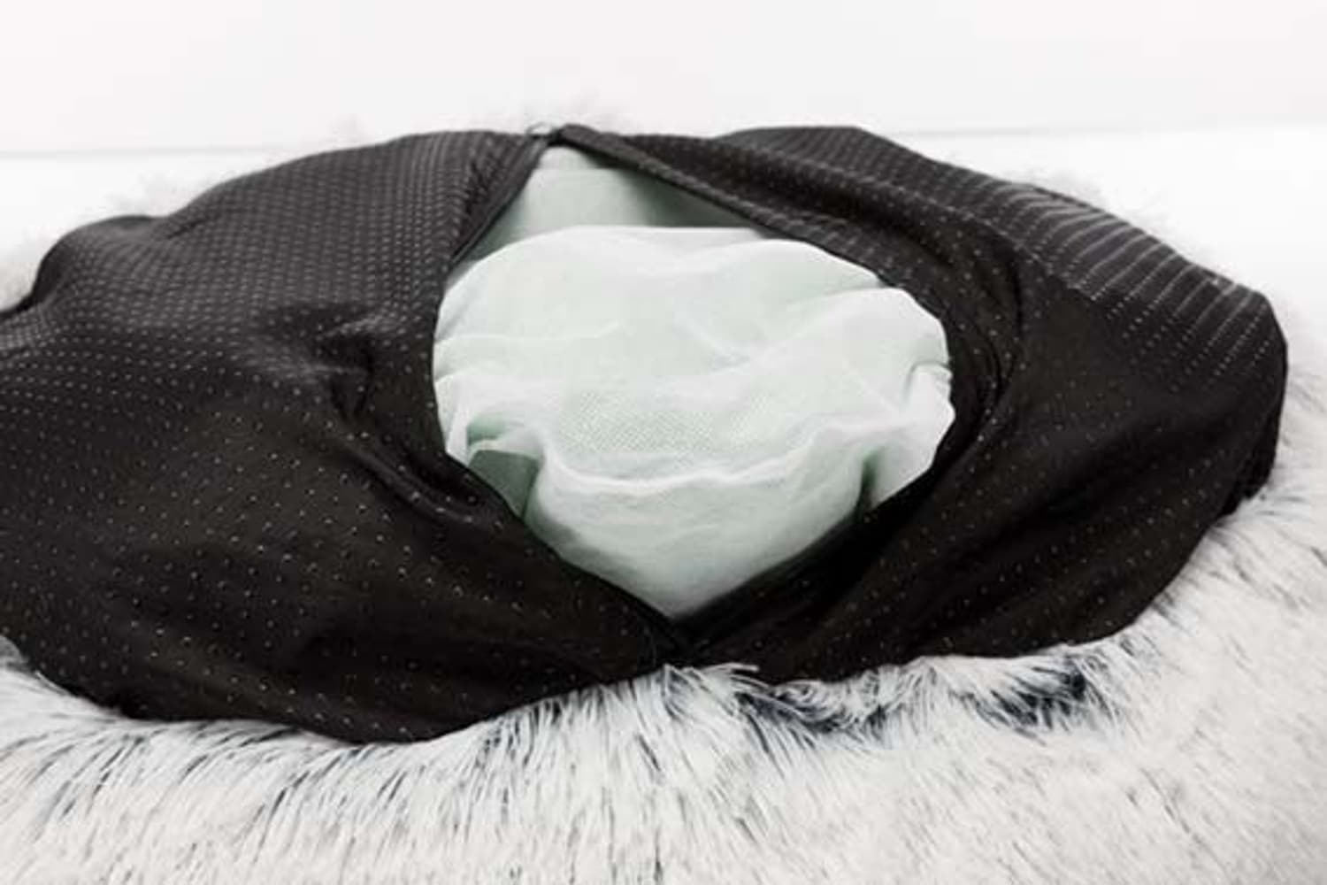 Harvey Bädd Ø50 cm Vit/Svart, view: 4