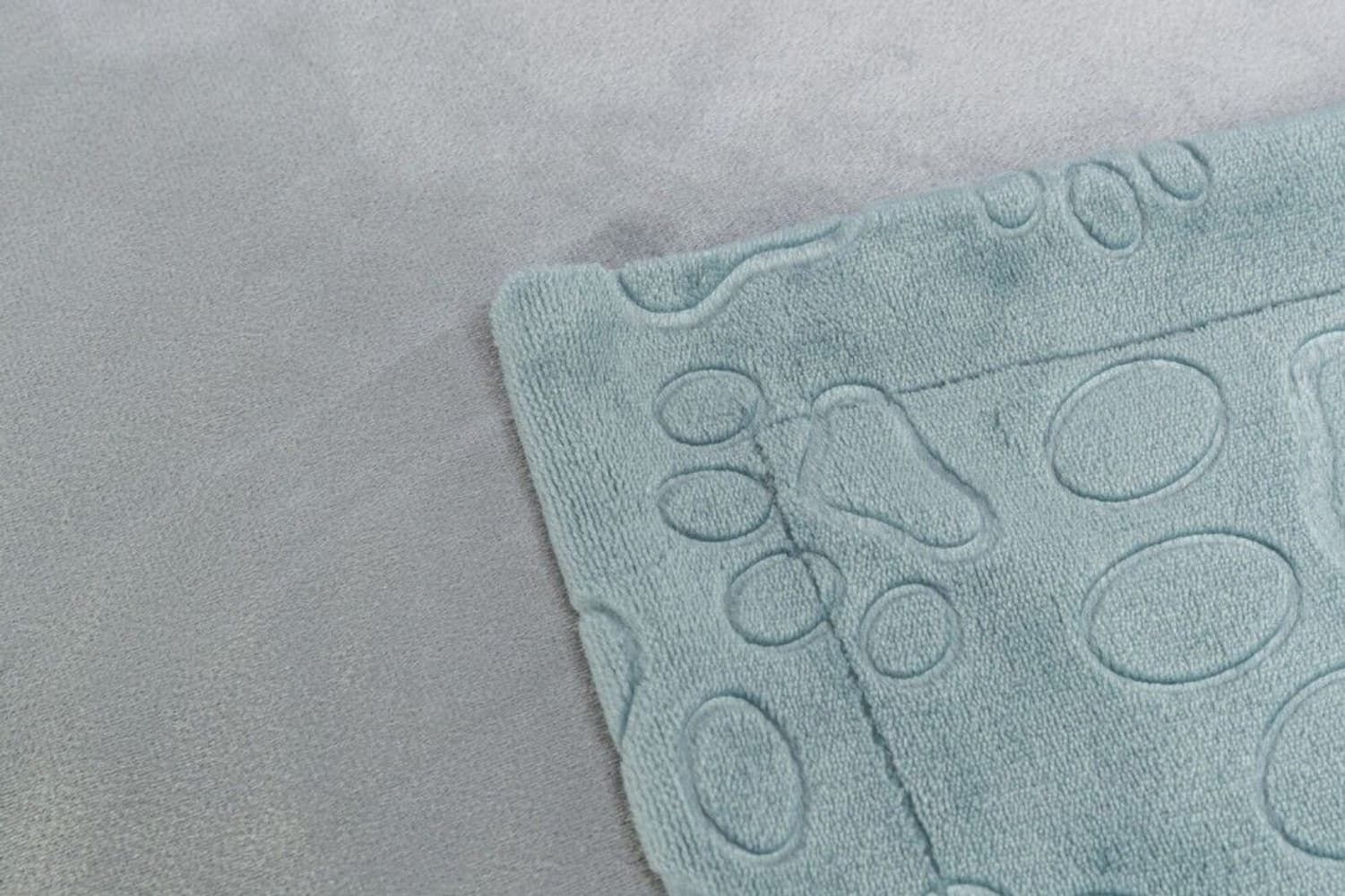 Barry Filt Soft Plysch 150 x 100 cm Blå/Grå, view: 1