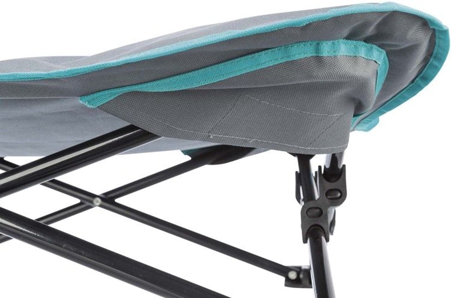 Campingsäng 88x32x88 cm Mörkgrå/Petrol, view: 4