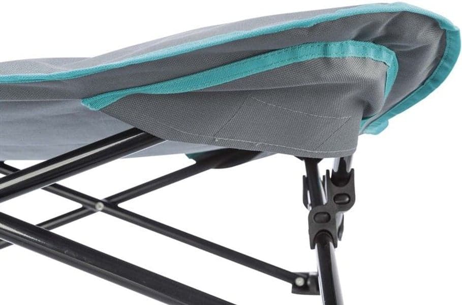 Campingsäng 88x32x88 cm Mörkgrå/Petrol, view: 4