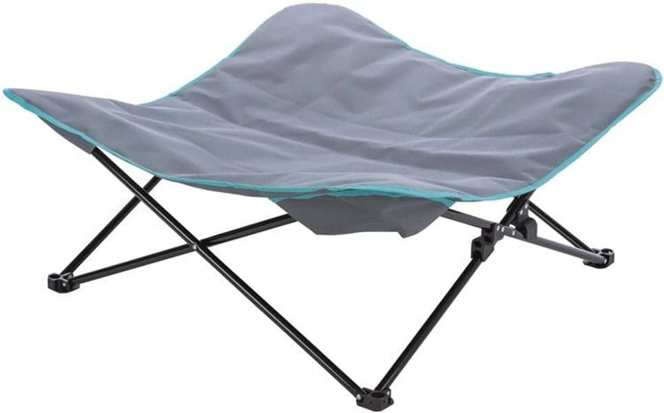 productImage: Campingsäng 88x32x88 cm Mörkgrå/Petrol