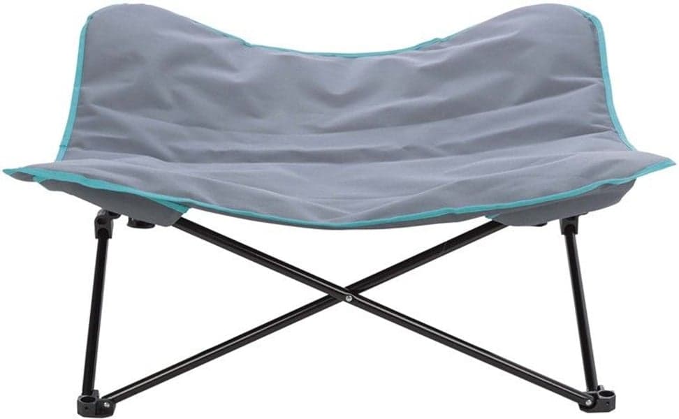 Campingsäng 88x32x88 cm Mörkgrå/Petrol, view: 1