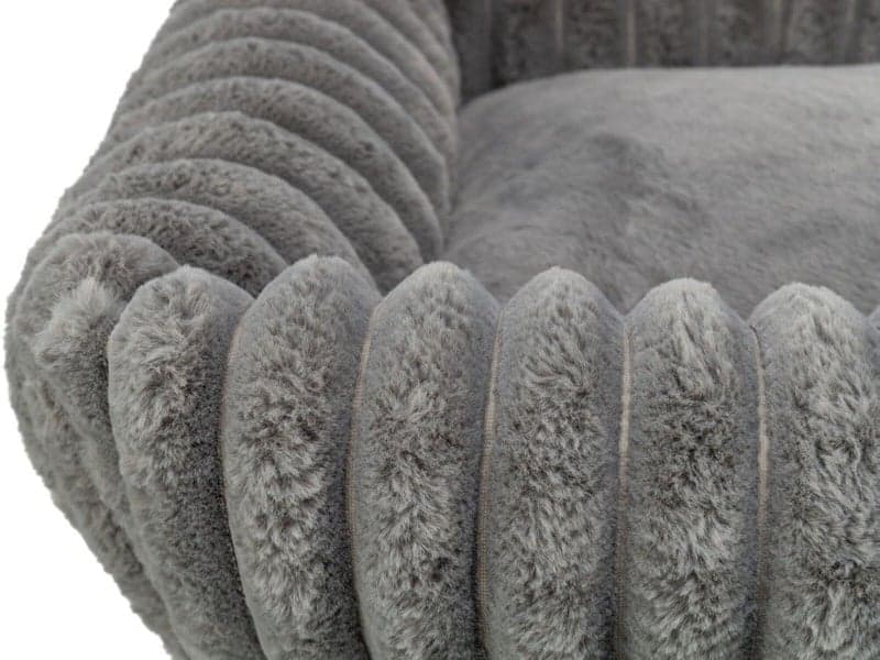 Lonni Bädd Manchester Plysch 80 x 60 cm Grå, view: 3