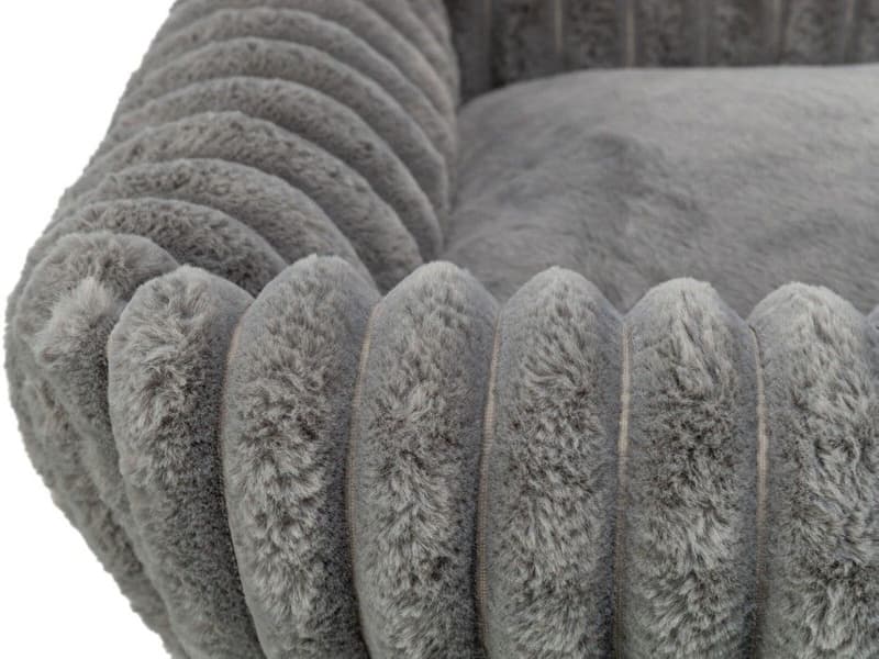 Lonni Bädd Manchester Plysch 100 x 70 cm Grå, view: 3