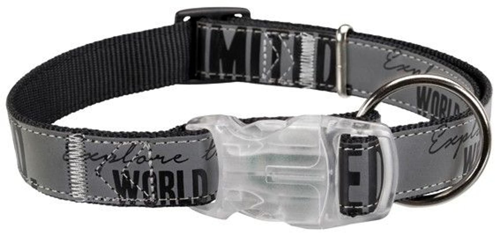 Explore Halsband Med Flasher L-Xl: 40-65 cm/25 mm Svart/Reflex, view: 0