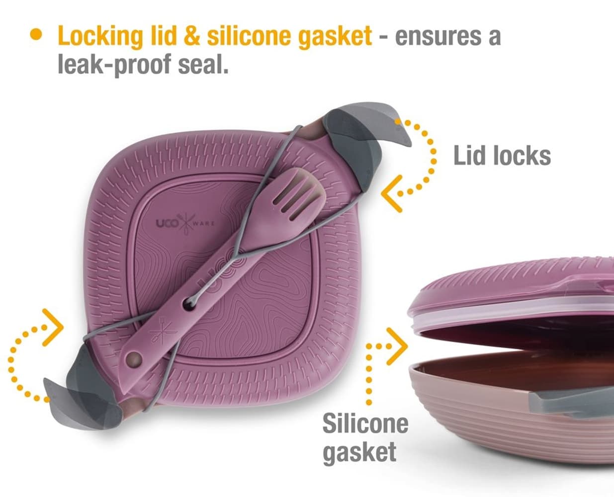 Mess Kit ECO 5 Pieces PlumPurple, view: 4