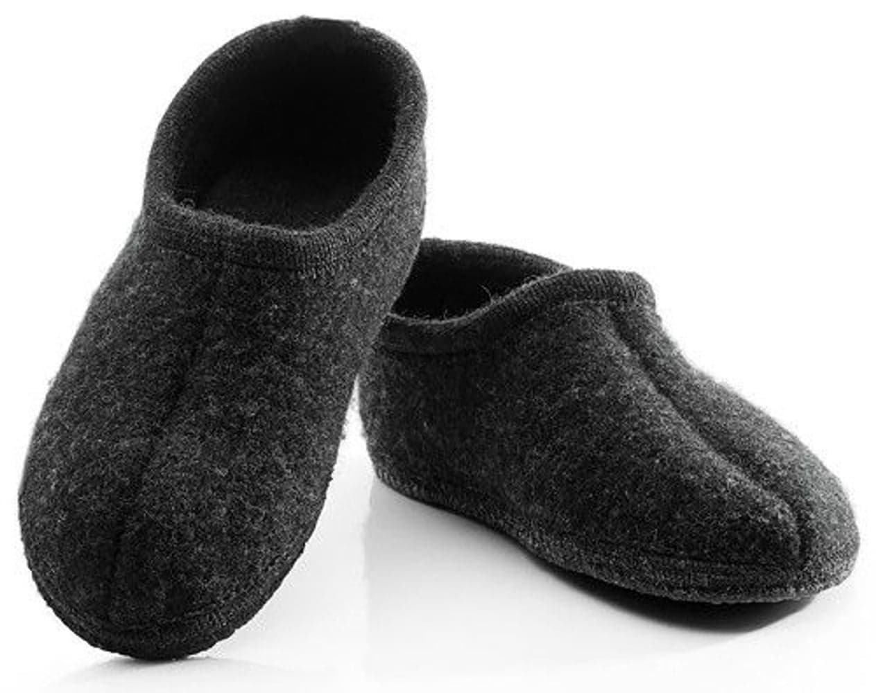 Original High Wool Slippers Black Melange, view: 0