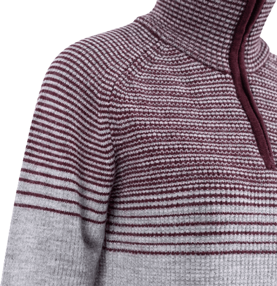 Alta Half Zip Ws Grey Melange/Fig, view: 5