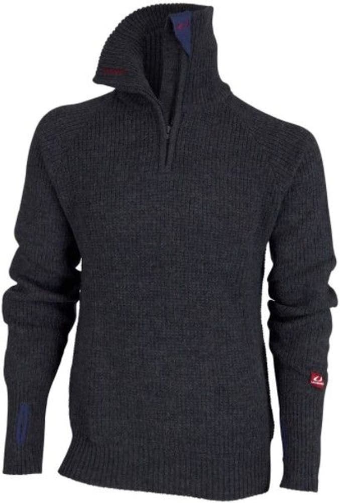 Rav Sweater W/Zip Charcoal Melange, view: 0
