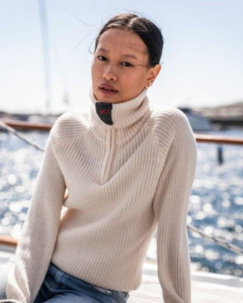 Rav Sweater W/Zip Vanilla, view: 1