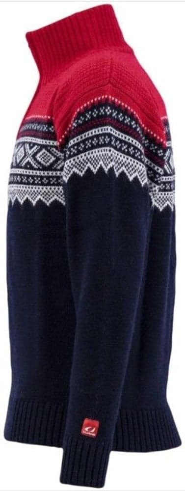 M's Marius Half Zip New Navy/Ulvang Red/Vanilla, view: 2
