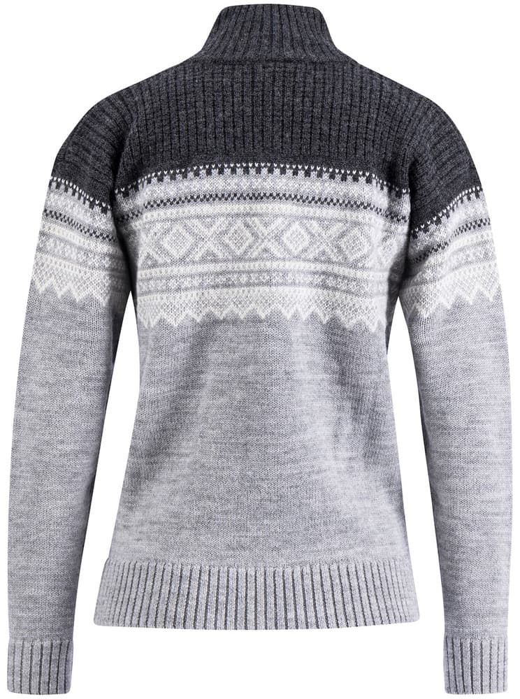 W's Marius Half Zip Grey Melange/Charcoal Melange/Vanilla, view: 1