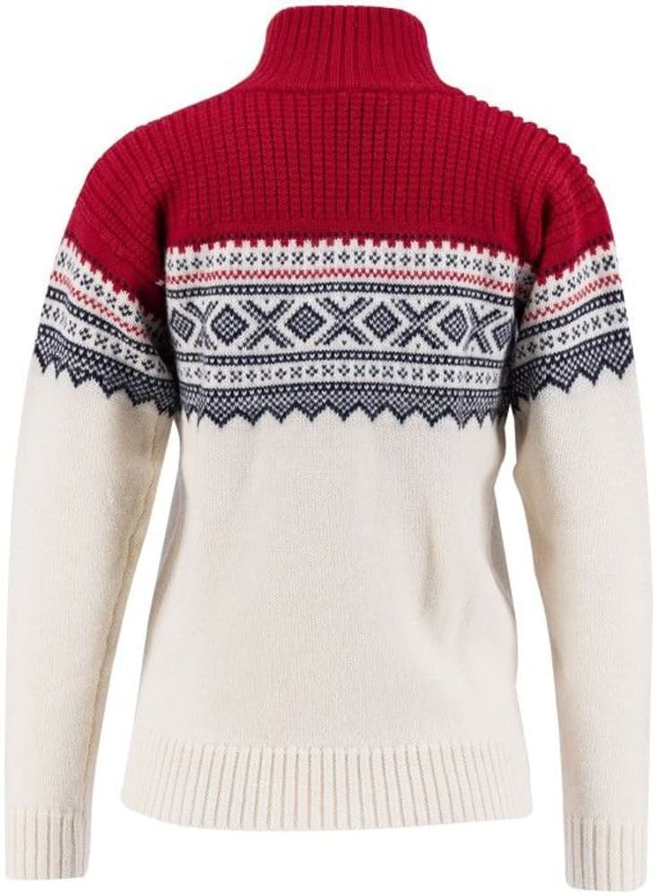 W's Marius Half Zip Vanilla/Ulvang Red/New Navy, view: 1