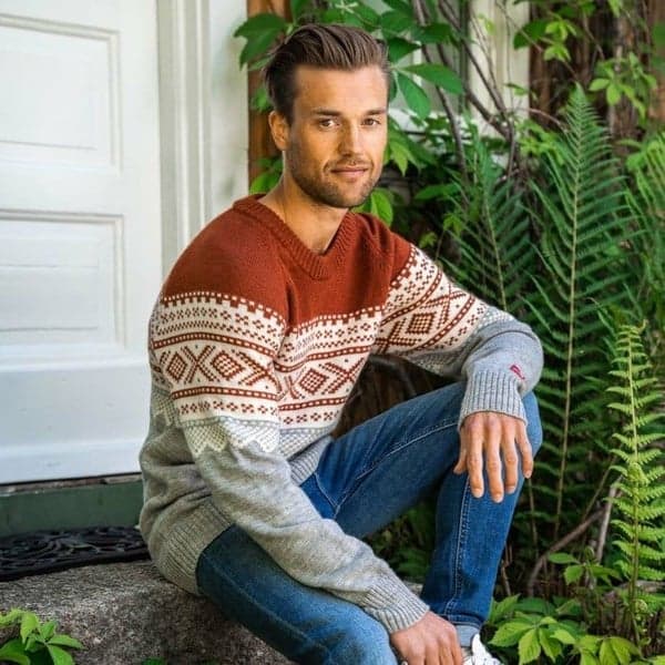 M's Marius Roundneck Arabian Spice/Vanilla/Grey Melange, view: 2