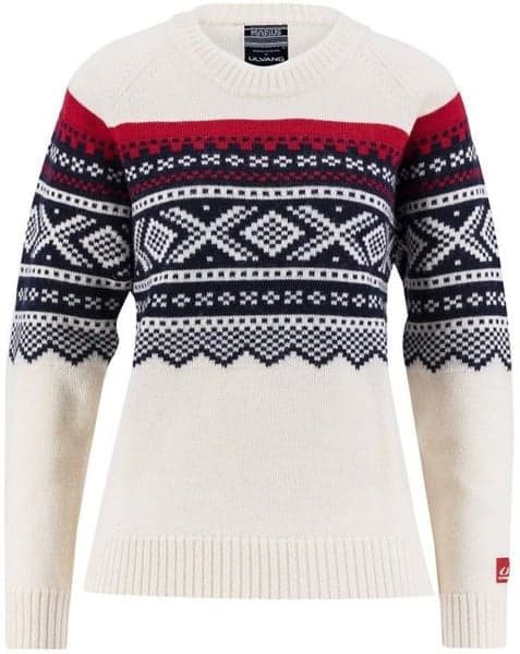 W's Marius Roundneck Vanilla/Ulvang Red/New Navy, view: 0