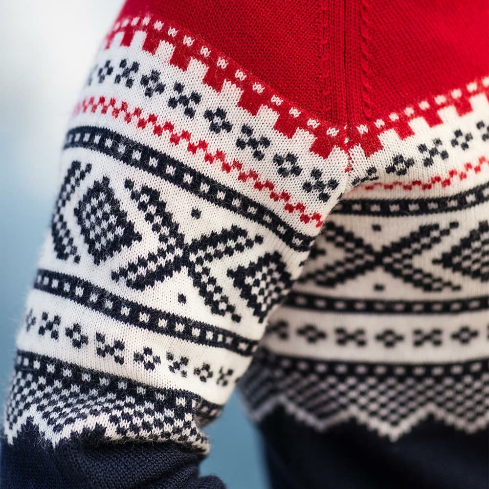 M's Marius Roundneck New Navy/Ulvang Red/Vanilla, view: 3