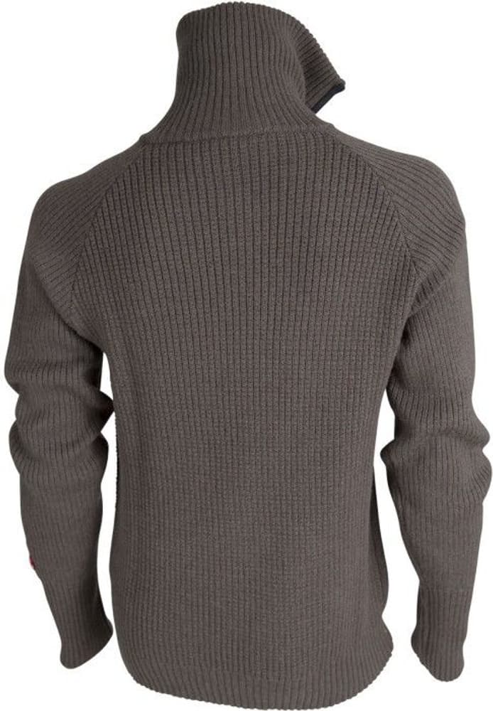 Rav Sweater with Zip Tea Green/Charcoal Melange, view: 1
