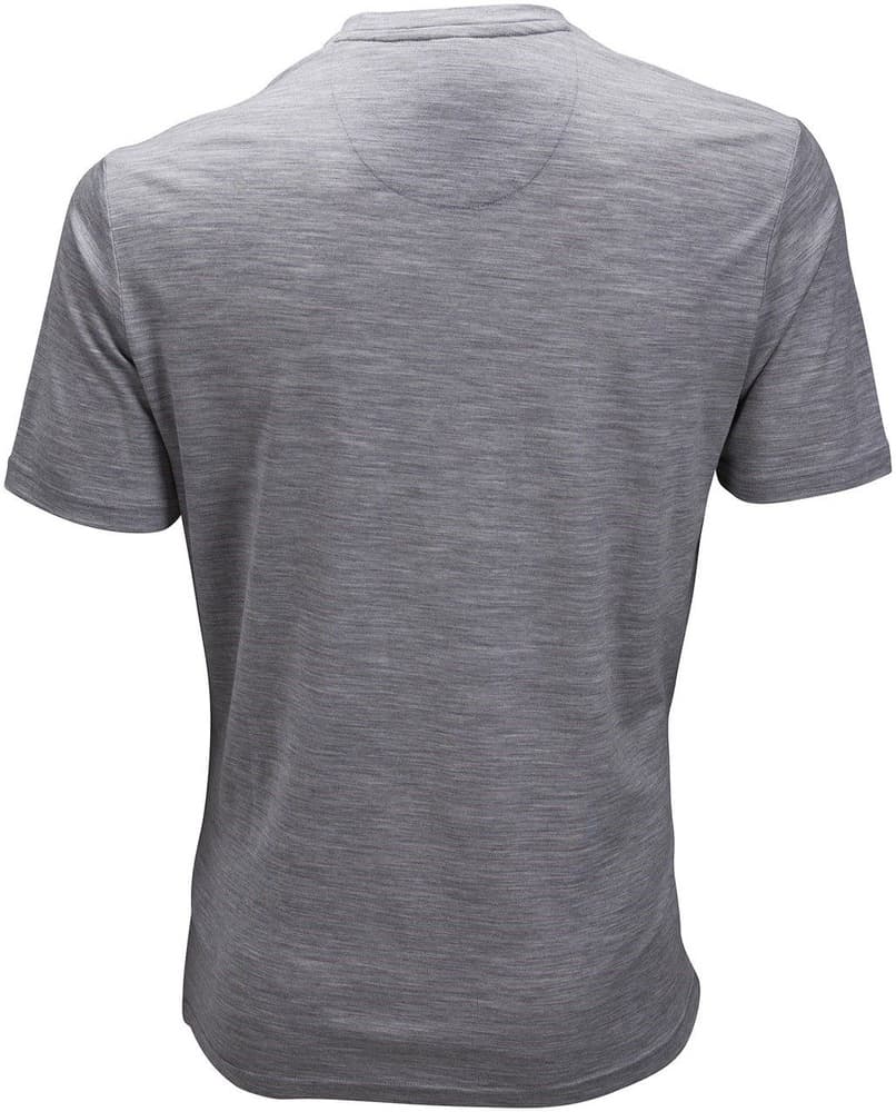 M's Summer Wool tee w/pocket Grey Melange, view: 1