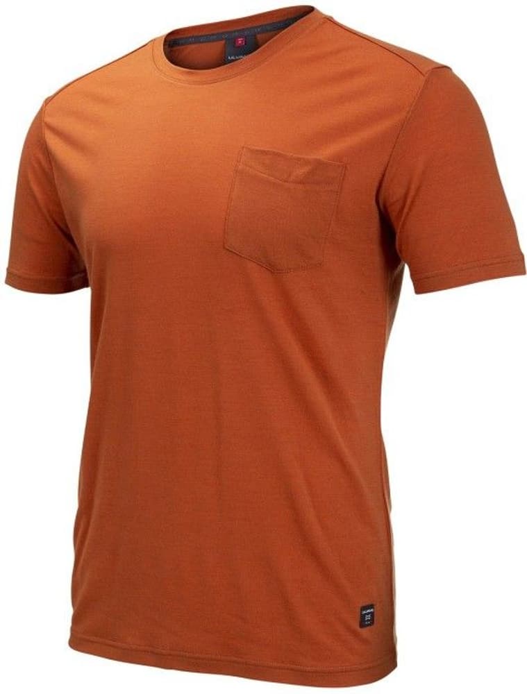 M's Summer Wool tee w/pocket Bombay Brown, view: 0