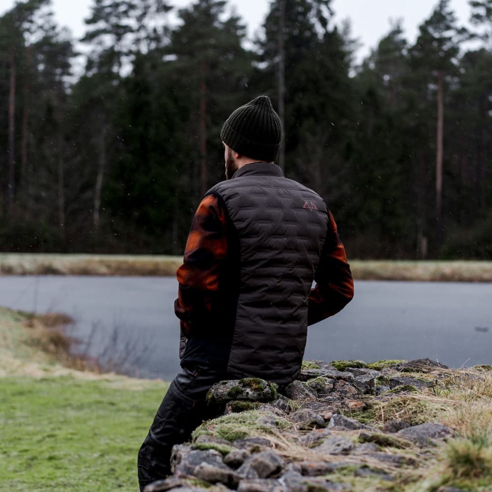 M's Lynx Wool Shirt Dark Orange, view: 6