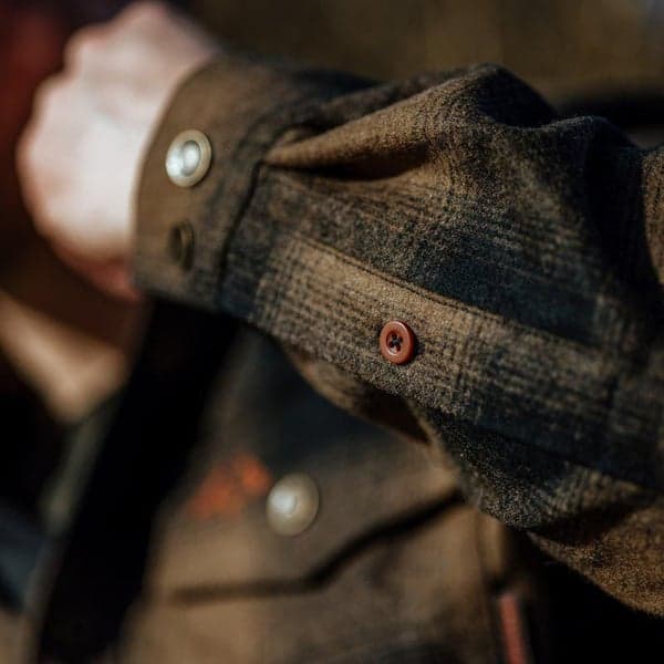 M's Lynx Wool Shirt Dark Sand, view: 3