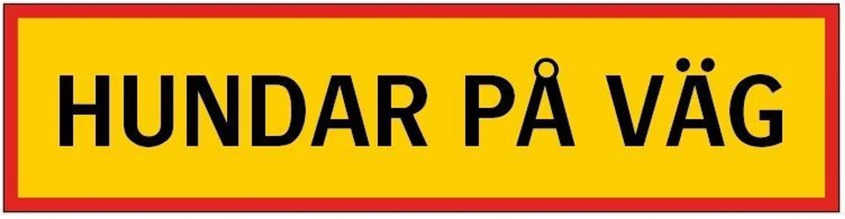 Reflexbanderoll Hundar på väg 1400 x 350 mm, view: 0