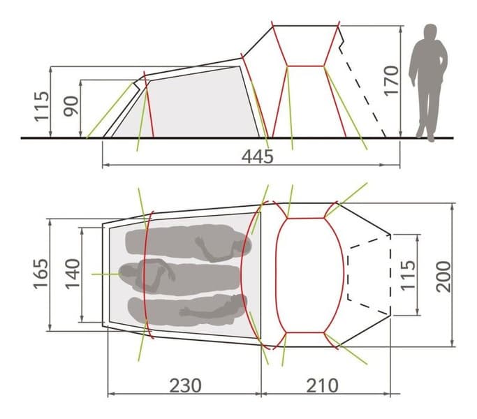 Chapel L XT 3P Avocado, view: 4