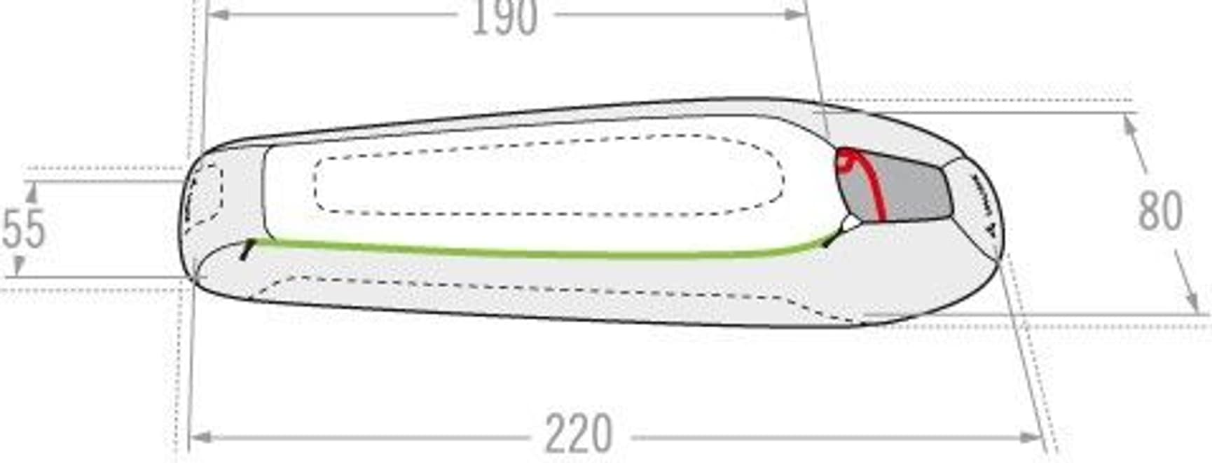 Sioux 800 Syntetsovsäck -3°C Baltic Sea, view: 1