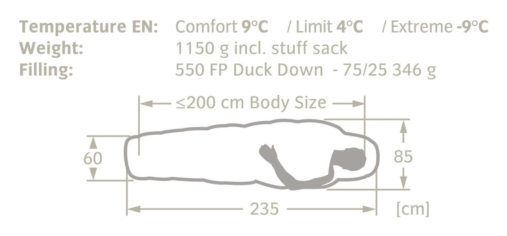 Marwees 300 XL Dunsovsäck 4°C Orange Orange Madder, view: 1