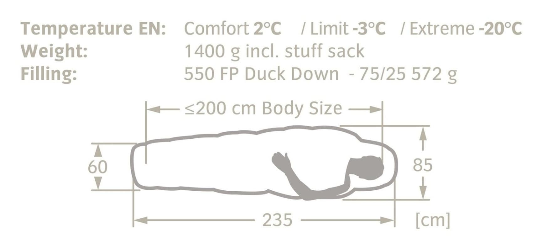 Marwees 500 XL Dunsovsäck -3°C Orange Orange Madder, view: 1