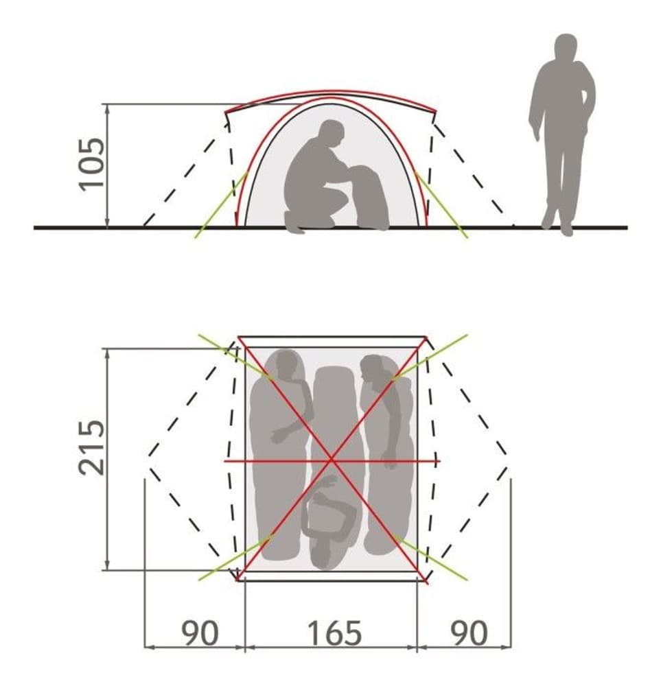 Campo 3P Terracotta, view: 3