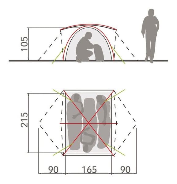Campo 3P Terracotta, view: 3