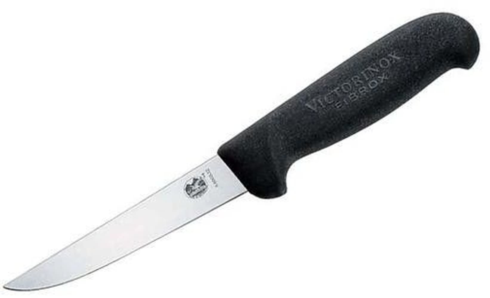 Urbeningskniv 12 cm Svart Fibrox, rakt, brett blad, view: 0