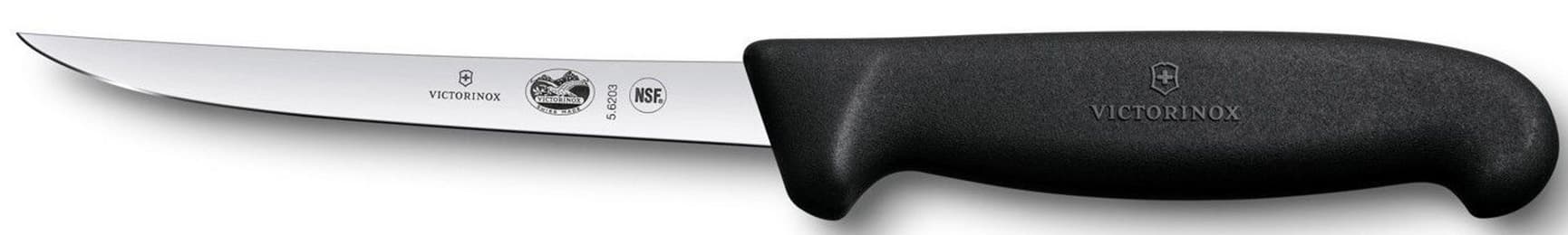 Urbeningskniv 15cm svart Fibrox, rakt extra smalt blad, view: 0